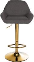2er Set Barhocker Braga Gold Stoff dunkelgrau 2er Set Barhocker Braga Gold Stoff dunkelgrau