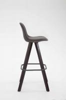Barhocker Franklin Stoff Square Cappuccino (eiche) dunkelgrau 