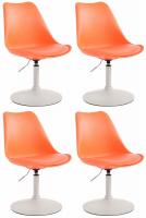 4er Set Esszimmerstühle Maverick W Kunststoff orange 4er Set Esszimmerstühle Maverick W Kunststoff orange
