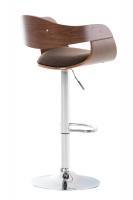 2er Set Barhocker Kingston Stoff walnuss/braun 