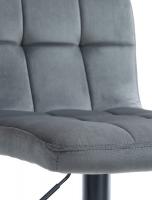 Barhocker Peru Samt schwarz dunkelgrau Barhocker Peru Samt schwarz dunkelgrau