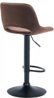 Barhocker Camden Samt schwarz braun Barhocker Camden Samt schwarz braun