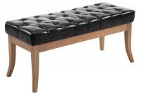 Sitzbank Ramses Kunstleder antik-hell 100 schwarz Sitzbank Ramses Kunstleder antik-hell 100 schwarz