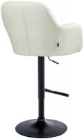Barhocker Natoma Stoff schwarz creme 