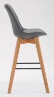 2er Set Barhocker Metz Kunstleder natura grau 2er Set Barhocker Metz Kunstleder natura grau