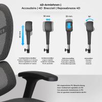 Bürostuhl Norfolk Ergonomic grau Bürostuhl Norfolk Ergonomic grau