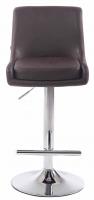 2er Set Barhocker Club Kunstleder chrom braun 2er Set Barhocker Club Kunstleder chrom braun