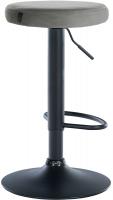 2er Set Barhocker Ponte Samt schwarz grau 2er Set Barhocker Ponte Samt schwarz grau
