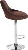 2er Set Barhocker Lazio Samt chrom braun 2er Set Barhocker Lazio Samt chrom braun