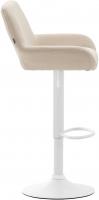 2er Set Barhocker Braga Stoff weiß creme 2er Set Barhocker Braga Stoff weiß creme
