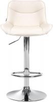 2er Set Barhocker Vonore Kunstleder chrom creme 2er Set Barhocker Vonore Kunstleder chrom creme