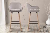 2er Set Barhocker Grant Stoff taupe 2er Set Barhocker Grant Stoff taupe