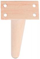 4er Set Möbelfüße 31 cm hellbraun 