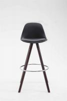Barhocker Franklin Vollgepolstert Kunstleder Rund Cappuccino (eiche) schwarz Barhocker Franklin Vollgepolstert Kunstleder Rund Cappuccino (eiche) schwarz