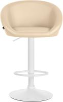 Barhocker Davie Kunstleder weiß creme Barhocker Davie Kunstleder weiß creme