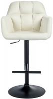 Barhocker Natoma Stoff schwarz creme Barhocker Natoma Stoff schwarz creme
