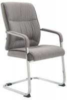 XL Besucherstuhl Anubis Stoff grau