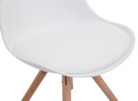 4er Set Stühle Toulouse Kunstleder Rund natura (eiche) weiß 4er Set Stühle Toulouse Kunstleder Rund natura (eiche) weiß