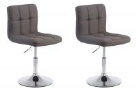 2er Set Lounger Palma V2 Stoff dunkelgrau 2er Set Lounger Palma V2 Stoff dunkelgrau