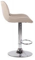 Barhocker Lentini Stoff chrom creme Barhocker Lentini Stoff chrom creme