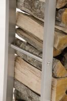 Kaminholzständer Keri 25x60x150 edelstahl Kaminholzständer Keri 25x60x150 edelstahl