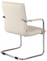 2er Set Besucherstühle Gandia Kunstleder chrom creme 2er Set Besucherstühle Gandia Kunstleder chrom creme