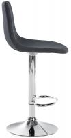 Barhocker Divo Stoff Chrom dunkelgrau 