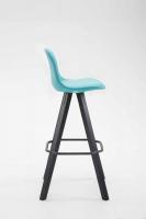 Barhocker Franklin Vollgepolstert Kunstleder Square Schwarz (eiche) blau Barhocker Franklin Vollgepolstert Kunstleder Square Schwarz (eiche) blau