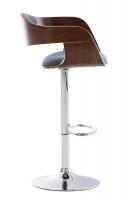 Barhocker Kingston Stoff walnuss/blau 