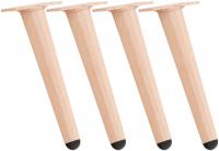 4er Set Möbelfüße 26 cm hellbraun 4er Set Möbelfüße 26 cm hellbraun