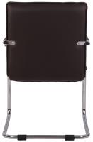 2er Set Besucherstühle Gandia Kunstleder chrom braun 2er Set Besucherstühle Gandia Kunstleder chrom braun