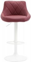 Barhocker Lazio Kunstleder weiß bordeauxrot Barhocker Lazio Kunstleder weiß bordeauxrot