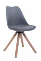 Besucherstuhl Troyes Drehbar Natura Square grau 
