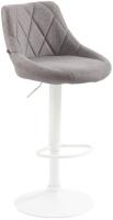 Barhocker Lazio Stoff weiß grau Barhocker Lazio Stoff weiß grau