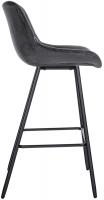 Barhocker Weston Samt dunkelgrau Barhocker Weston Samt dunkelgrau