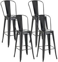 4er Set Barhocker Aiden schwarz 4er Set Barhocker Aiden schwarz