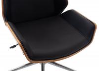 Bürostuhl Breda Kunstleder walnuss/schwarz Bürostuhl Breda Kunstleder walnuss/schwarz