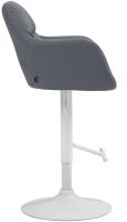 Barhocker Natoma Kunstleder weiß grau 