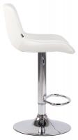 2er Set Barhocker Lentini Kunstleder chrom weiß 