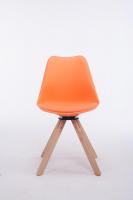 Besucherstuhl Troyes Drehbar Natura Square orange Besucherstuhl Troyes Drehbar Natura Square orange