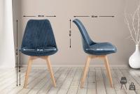 Stuhl Linares Cord dunkelblau 