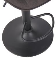 Barhocker Lentini Stoff schwarz dunkelgrau 