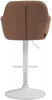 Barhocker Natoma Kunstleder weiß hellbraun Barhocker Natoma Kunstleder weiß hellbraun