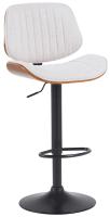 Barhocker Clawson Stoff schwarz walnuss/creme Barhocker Clawson Stoff schwarz walnuss/creme