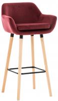Barhocker Grant Samt rot Barhocker Grant Samt rot