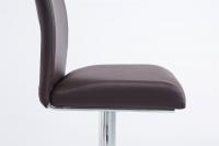 2er Set Barhocker Köln Kunstleder chrom braun 