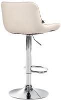 2er Set Barhocker Vonore Kunstleder chrom creme 2er Set Barhocker Vonore Kunstleder chrom creme