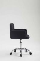 Arbeitshocker Los Angeles Stoff schwarz 