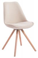 Besucherstuhl Toulouse Stoff Natura Rund creme 