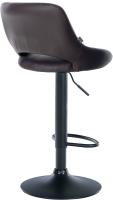 Barhocker Milet Kunstleder schwarz braun Barhocker Milet Kunstleder schwarz braun